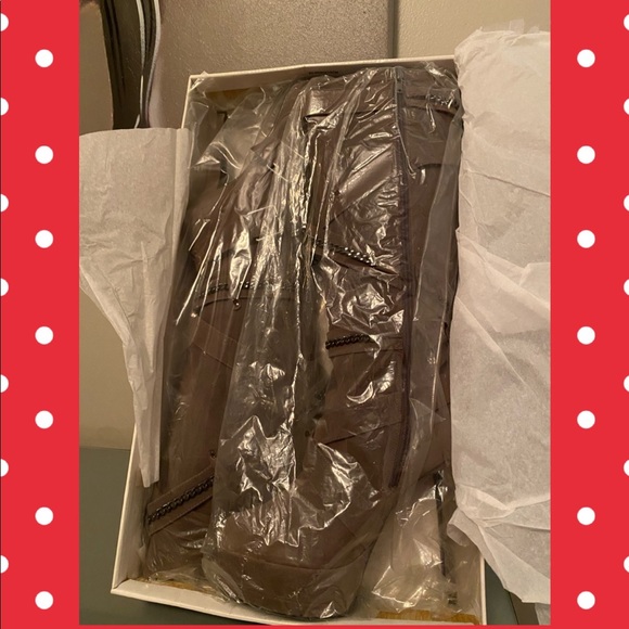 Belted & Chain Stiletto Suede Boot 👢 - Picture 14 of 16